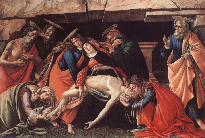 Sandro Botticelli Lamentation over the Dead Christ with Saints china oil painting image